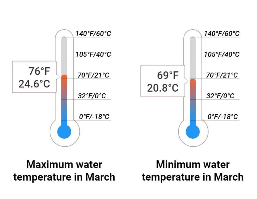 Average Sea temperature